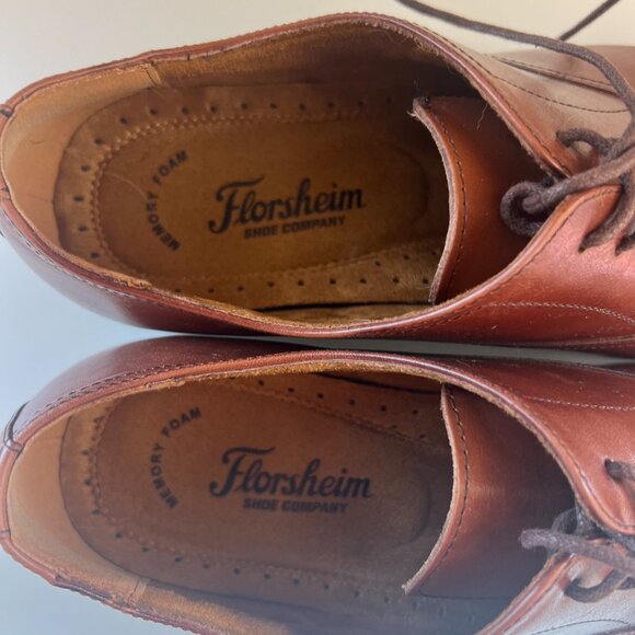 Men\'s Size 11 Florsheim Sondrio Cap Toe Oxford Cognac